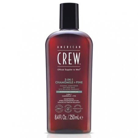 American Crew 3-IN-1 Chamomile Pine Shampoo Conditioner and Body Wash 8.4 Fl Oz