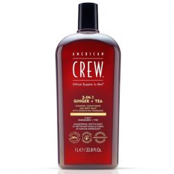 American Crew 3-IN-1 Ginger Tea Shampoo, Conditioner and Body Wash 33.8 Fl Oz
