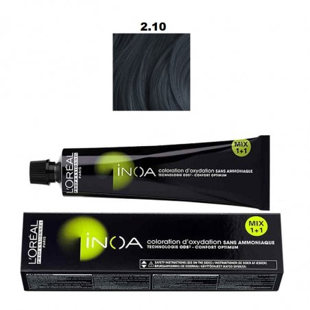 Vopsea permanenta fara amoniac L`Oreal Professionnel Inoa 2.10, 60ml