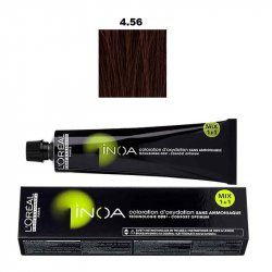 Vopsea permanenta fara amoniac L`Oreal Professionnel Inoa Brown Resist 4.56, 60ml