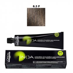 Vopsea permanenta fara amoniac L`Oreal Professionnel Inoa 6.3 Fundamental, 60ml