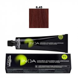 Vopsea permanenta fara amoniac L`Oreal Professionnel Inoa 6.45, 60ml