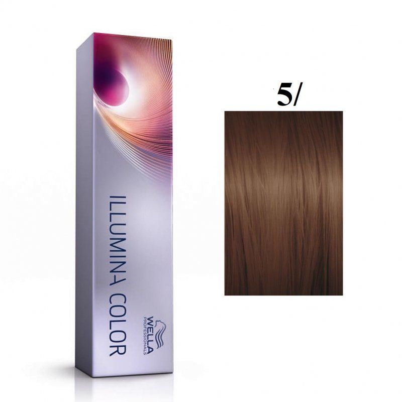Vopsea permanenta Wella Professionals Illumina Color 5/, Castaniu Deschis, 60ml