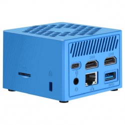 Leotec LEMPC07B barebone PC/ poste de travail Cube Bleu N100
