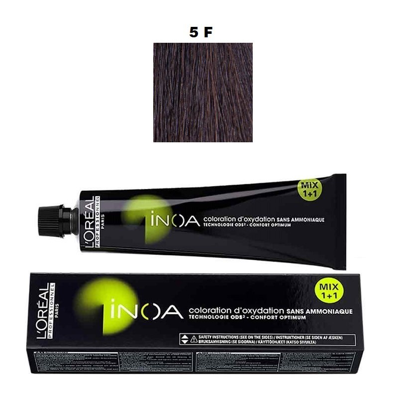 Vopsea permanenta fara amoniac L`Oreal Professionnel Inoa 5 Fundamental, 60ml