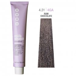Vopsea permanenta Milk Shake Creative 4.314GA, Castaniu Mediu Ciocolata Cu Rom, 100ml