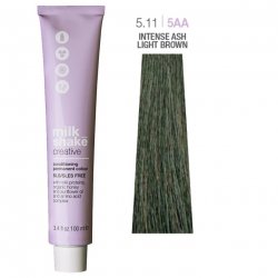 Vopsea permanenta Milk Shake Creative 5.115AA, Castaniu Deschis Intens Cenusiu Mat, 100ml
