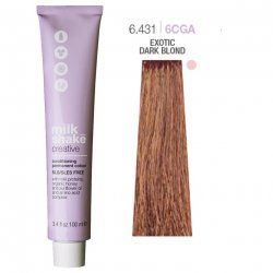 Vopsea permanenta Milk Shake Creative 6.4316CGA, Blond Inchis Exotic, 100ml