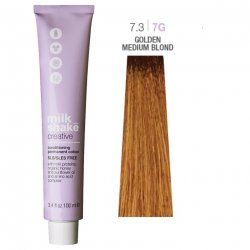 Vopsea permanenta Milk Shake Creative 7.37G, Blond Mediu Auriu, 100ml