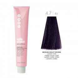 Vopsea semi-permanenta Milk Shake Smoothies 4.74V, Castaniu Mediu Violet, 100ml