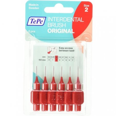 TePe Interdental Brushes Red 0.5mm 6 Pieces
