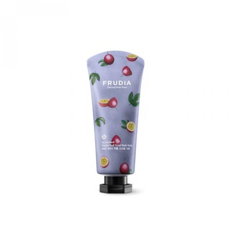 FRUDIA My Orchard Passion Fruit Exfoliating Body Scrub Wash 200ml - Moisturizing Korean Body Wash for Women and Men