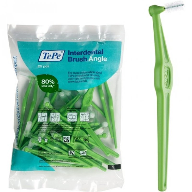 TePe Interdental Angle Green Surgery 0.8mm - Pack of 25