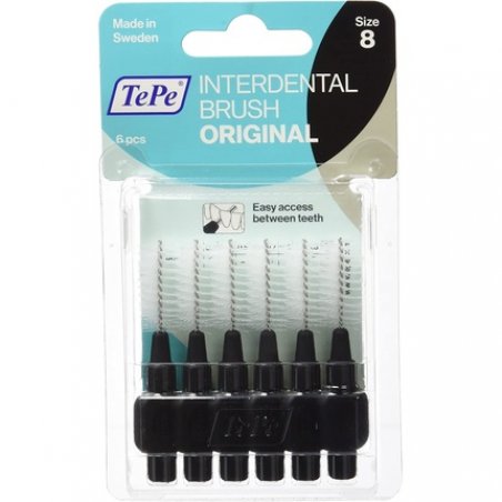TePe Interdental Brushes Black 1.5mm 6 Pack