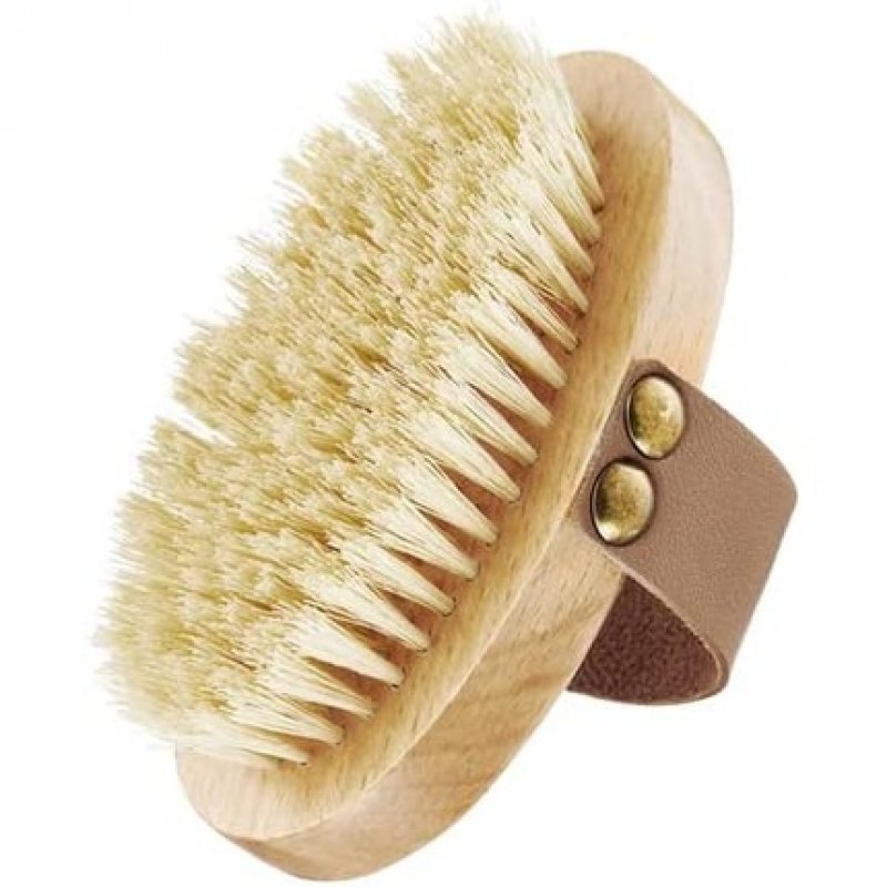 GLOV Body Brush for Dry Brushing and Massage with Soft Nylon Bristles