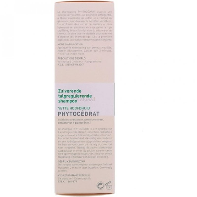 Phytocedrat Sebo Regulating Shampoo with Essential Oil of Lemon 200ml 6.7oz