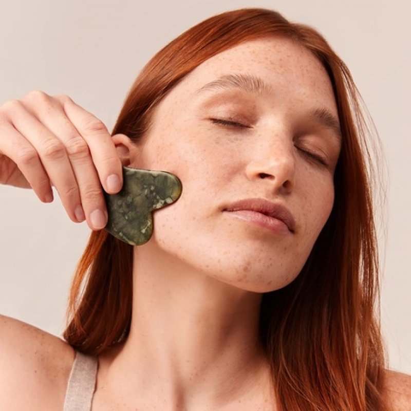 Jade Gua Sha Massage Tool for Face and Body