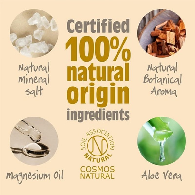 Salt of the Earth Natural Deodorant Roll On 100% Natural Origin Ingredients Amber & Sandalwood 75ml