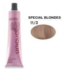 Vopsea de par permanenta Subrina Professional Unique 11/3, Blond Special Cendre, 100ml