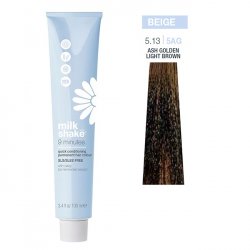 Vopsea permanenta rapida Milk Shake 9 Minutes 5.13, Castaniu Cenusiu Auriu, 100ml