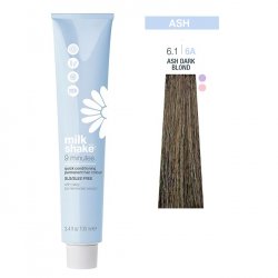 Vopsea permanenta rapida Milk Shake 9 Minutes 6.1, Blond Cenusiu Inchis, 100ml