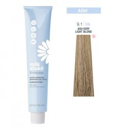 Vopsea permanenta rapida Milk Shake 9 Minutes 9.1, Cenusiu Foarte Deschis, 100ml