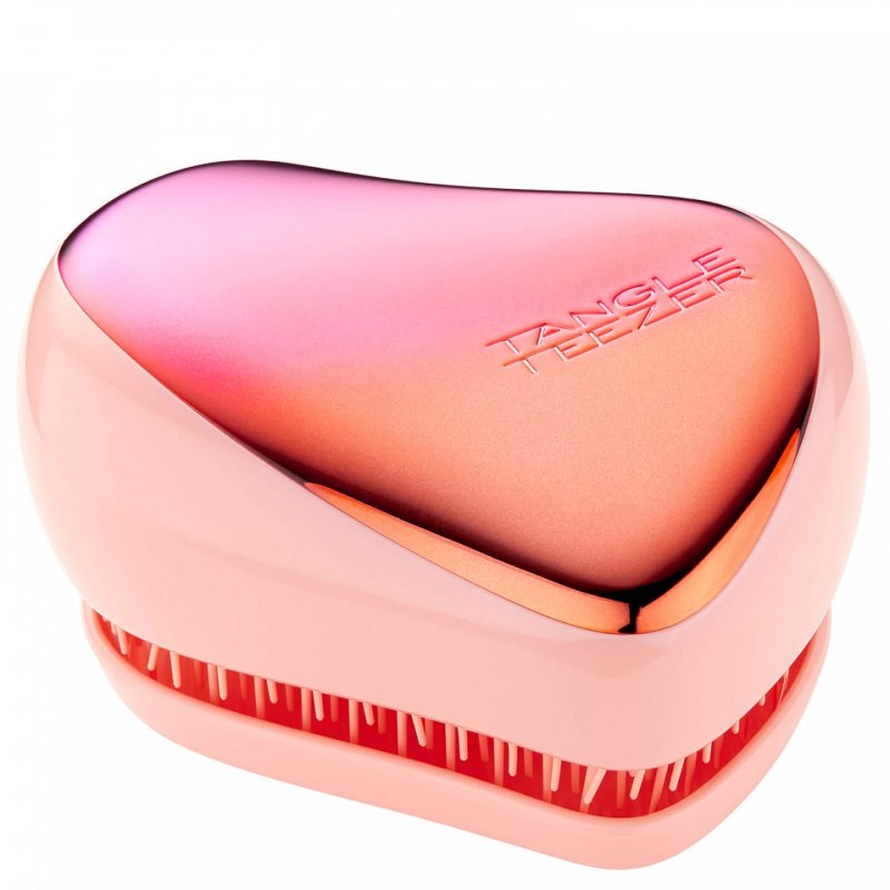 Perie pentru par Tangle Teezer Compact Styler Smooth & Shine Ombre Chrome Pink Peach