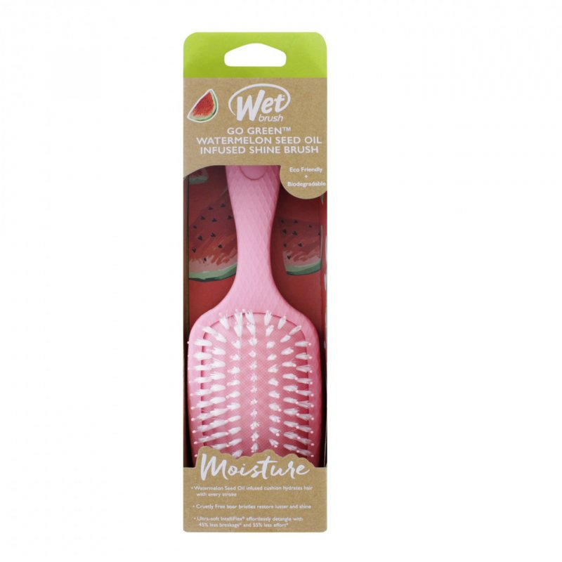 Perie pentru par Wet Brush Go Green Moisture Watermelon Seed Oil Infused