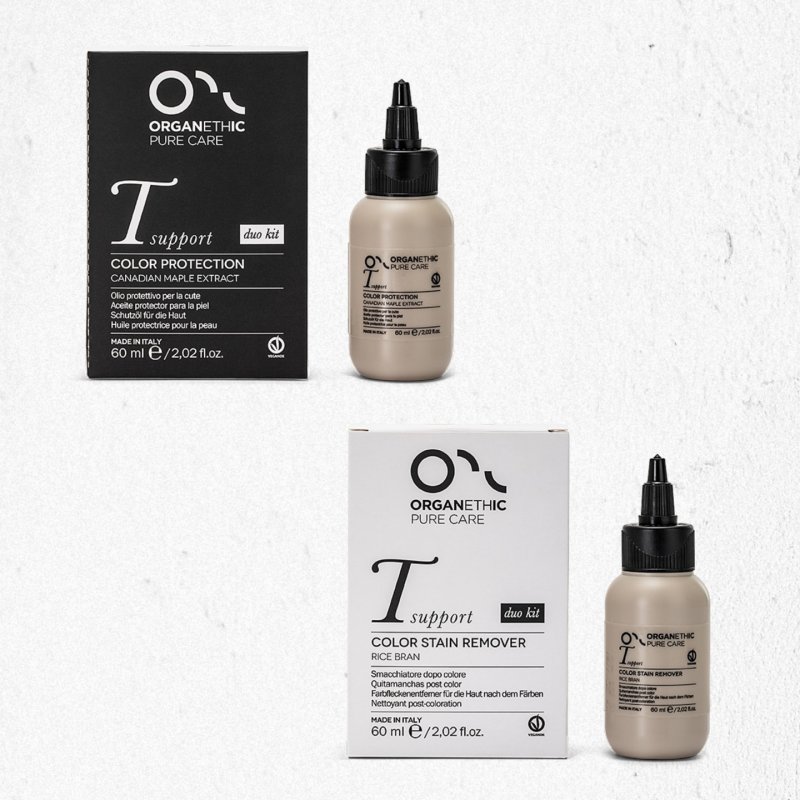 Set Organethic T-Support Color Stain Remover & Color Protection, 2X60ml