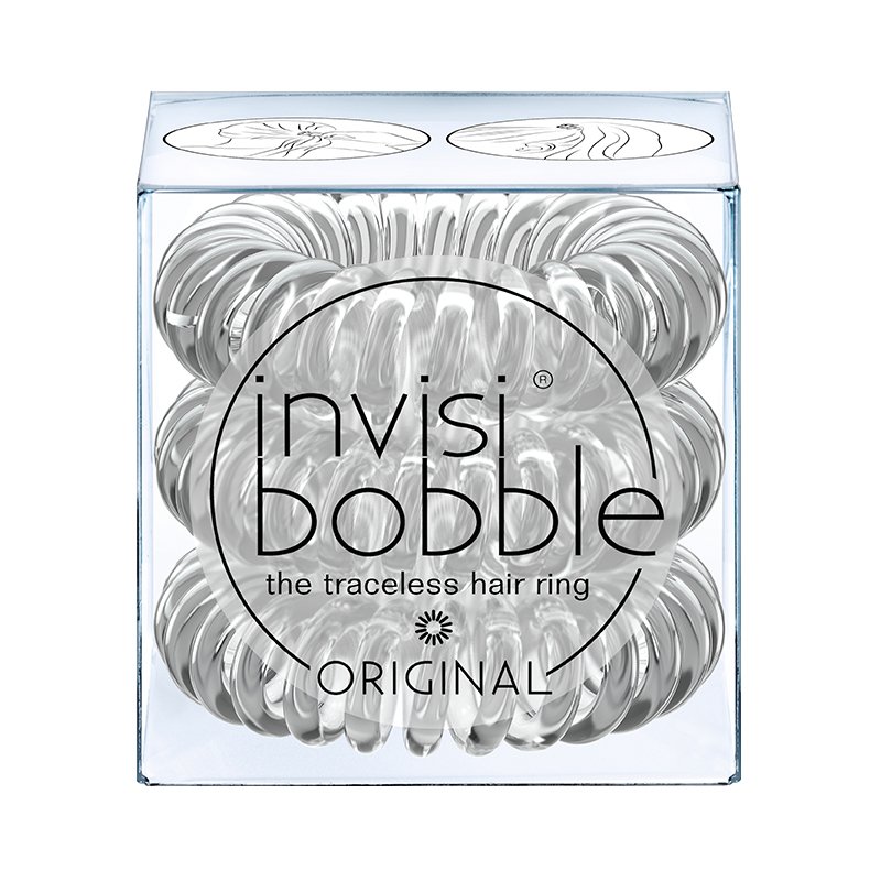 Elastic pentru par InvisiBobble Original Crystal Clear, 3buc