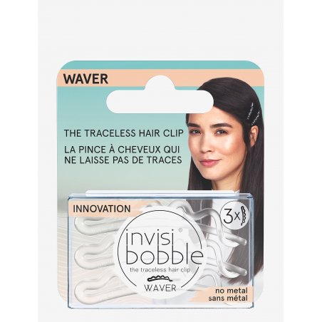 Agrafe pentru par InvisiBobble Waver Crystal Clear, 3buc