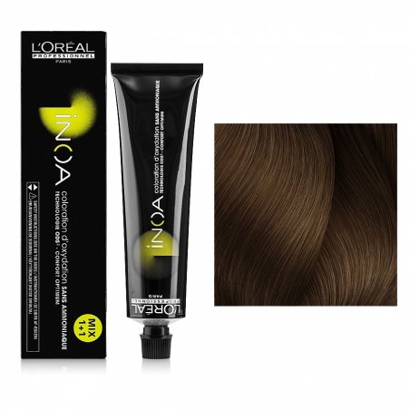 Vopsea permanenta fara amoniac L`Oreal Professionnel Inoa 6.24, 60ml