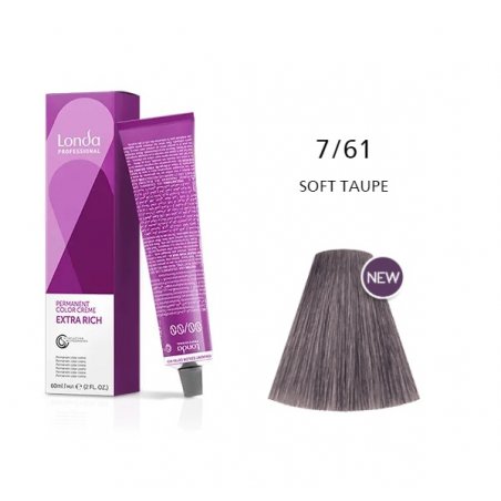 Vopsea permanenta Londa Professional 7/61, Blond Mediu Violet Cenusiu, 60ml