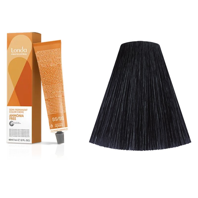 Vopsea demi-permanenta Londa Professional Ammonia Free 2/0, Negru, 60ml