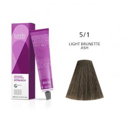Vopsea permanenta Londa Professional 5/1, Castaniu Deschis Cenusiu, 60ml
