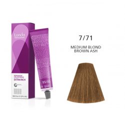 Vopsea permanenta Londa Professional 7/71, Blond Mediu Maro Cenusiu, 60ml