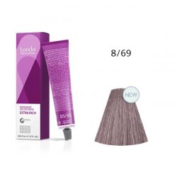 Vopsea permanenta Londa Professional 8/69, Blond Deschis Violet Cendre, 60ml