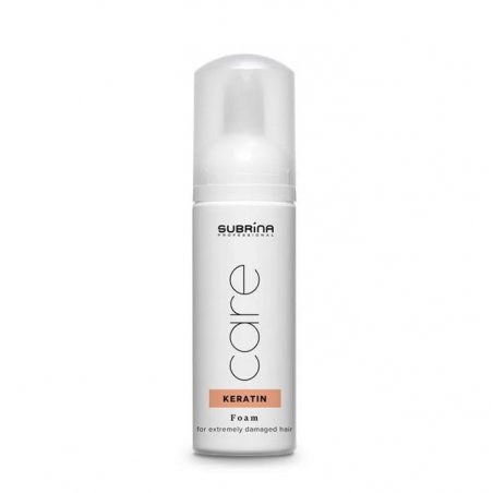 Tratament pentru par Subrina Professional Care Keratin Foam Leave-in, Par foarte deteriorat, 150ml