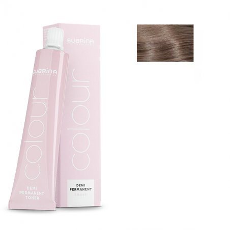 Vopsea de par demi-permanenta Subrina Professional Toner Colour 7/71, Blond Mediu Cenusiu Castaniu, 60ml