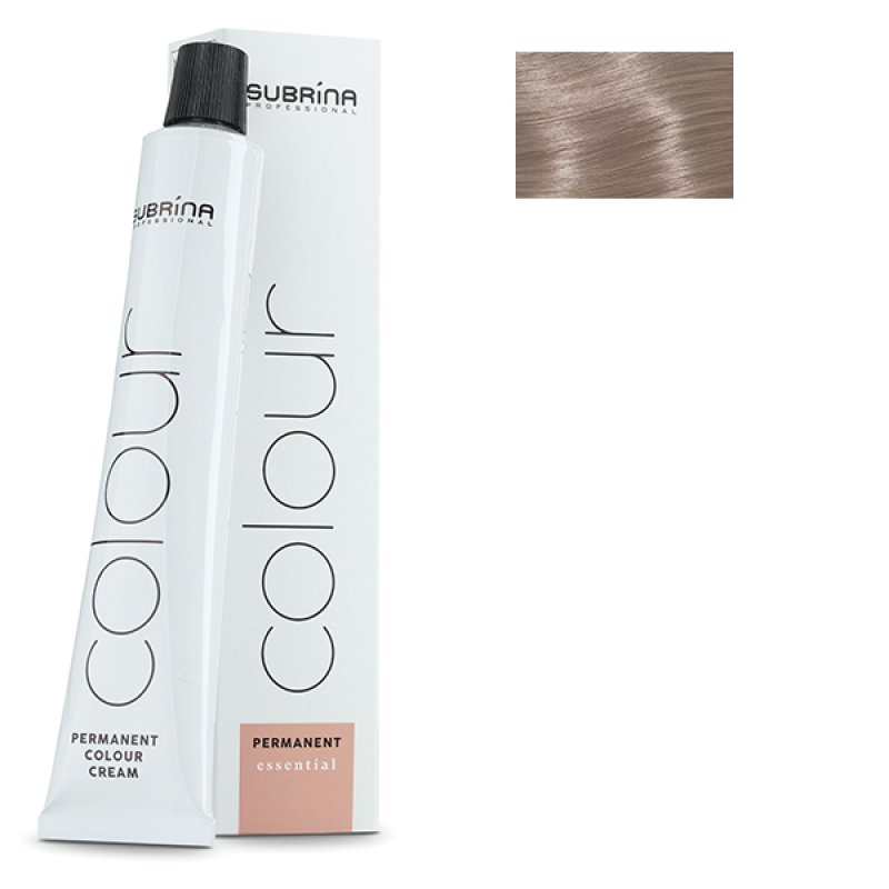 Vopsea de par permanenta Subrina Professional Essential Colour 9/1, Blond Deschis Luminos Cenusiu, 100ml