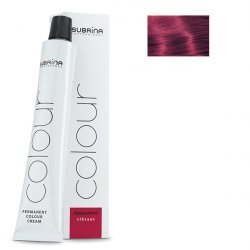 Vopsea de par permanenta Subrina Professional Vibrant Colour 6/65, Blond Inchis Mahon, 100ml