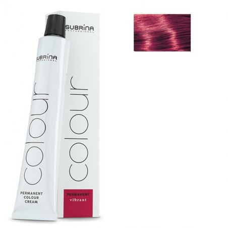 Vopsea de par permanenta Subrina Professional Vibrant Colour 8/56, Blond Deschis Rosu Violet, 100ml