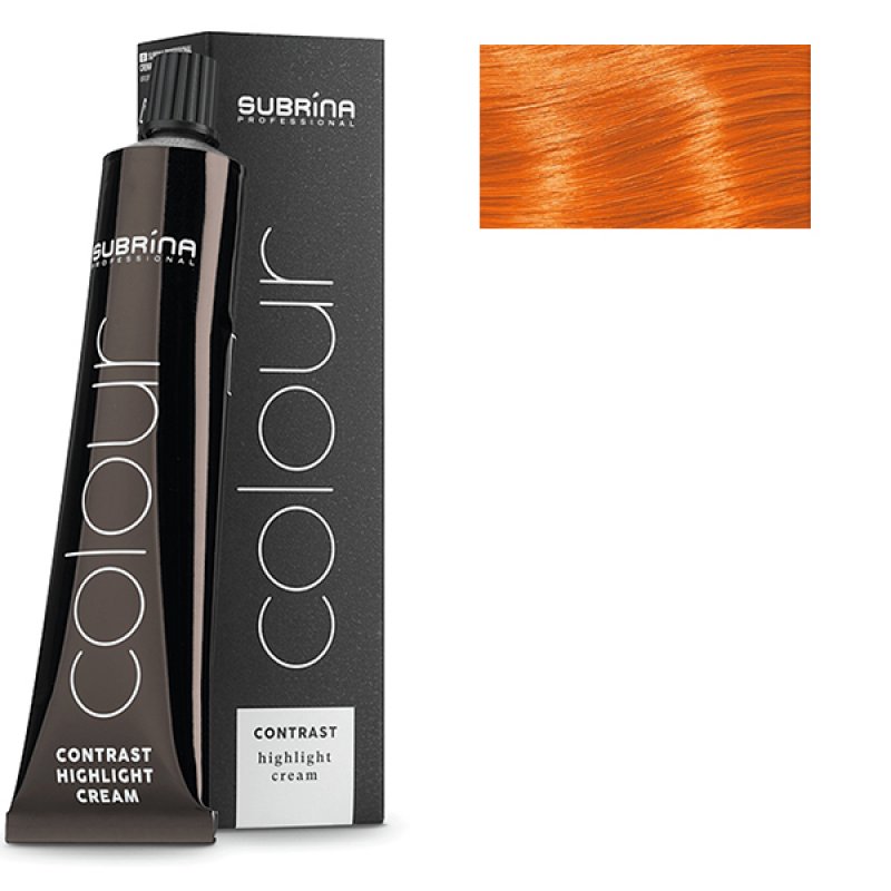 Vopsea de par pentru suvite Subrina Professional Contrast Colour Orange, Portocaliu, 60ml