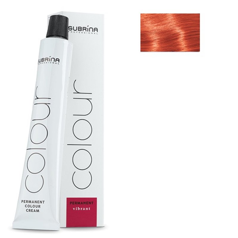 Vopsea de par permanenta Subrina Professional Vibrant Colour 8/43, Blond Deschis Cedre Auriu, 100ml