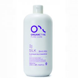 Sampon Organethic Aloe Silk Platinum, Par Alb/grizonat/Blond, 1000ml