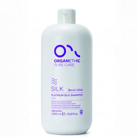Sampon Organethic Aloe Silk Platinum, Par Alb/grizonat/Blond, 1000ml