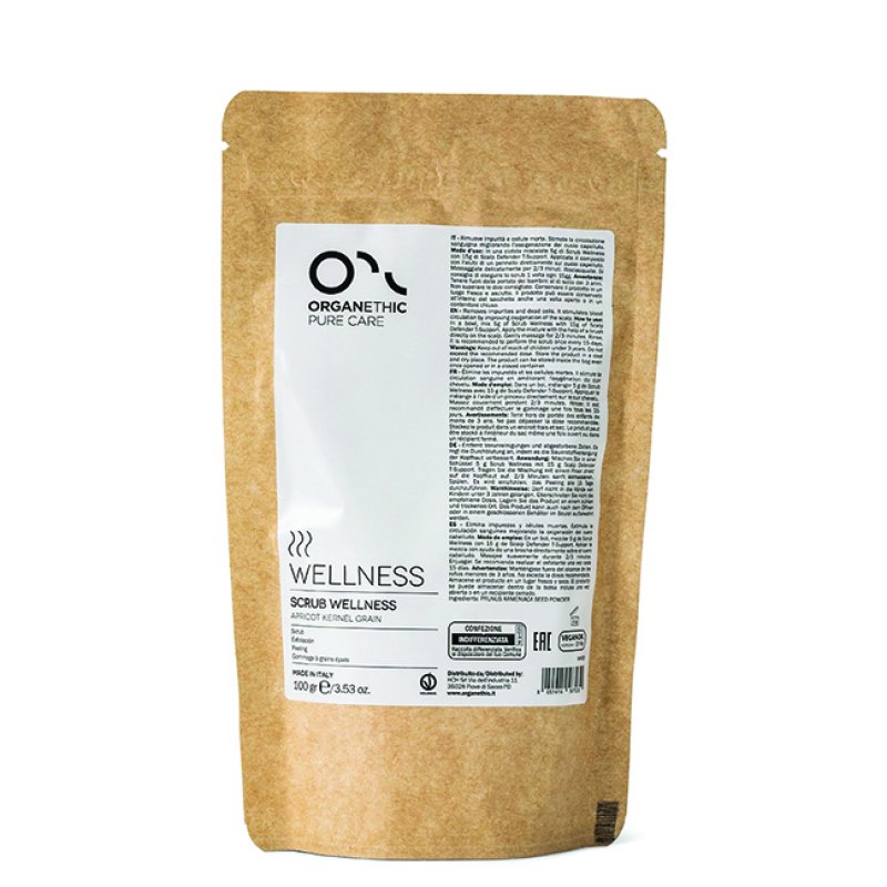 Exfoliant Pentru Scalp Si Corp Organethic Wellness Scrub Apricot Kernels, Toate Tipurile De Par Si Piele, 100gr