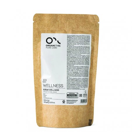 Exfoliant Pentru Scalp Si Corp Organethic Wellness Scrub Apricot Kernels, Toate Tipurile De Par Si Piele, 100gr
