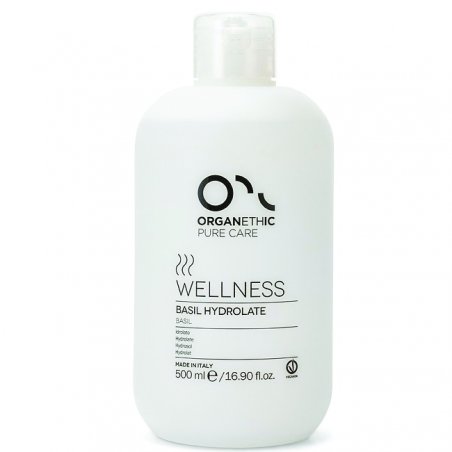 Lotiune Pentru Par Si Piele Organethic Wellness Basil Hydrolate, Par Fragil/Slabit-Piele Matura, 500ml