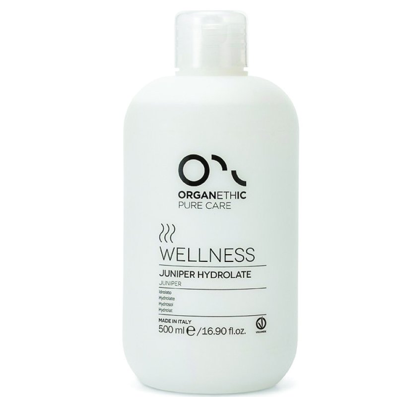 Lotiune Pentru Par Si Piele Organethic Wellness Juniper Hydrolate, Par gras/Lipsit De Volum-Piele grasa/Impura, 500ml